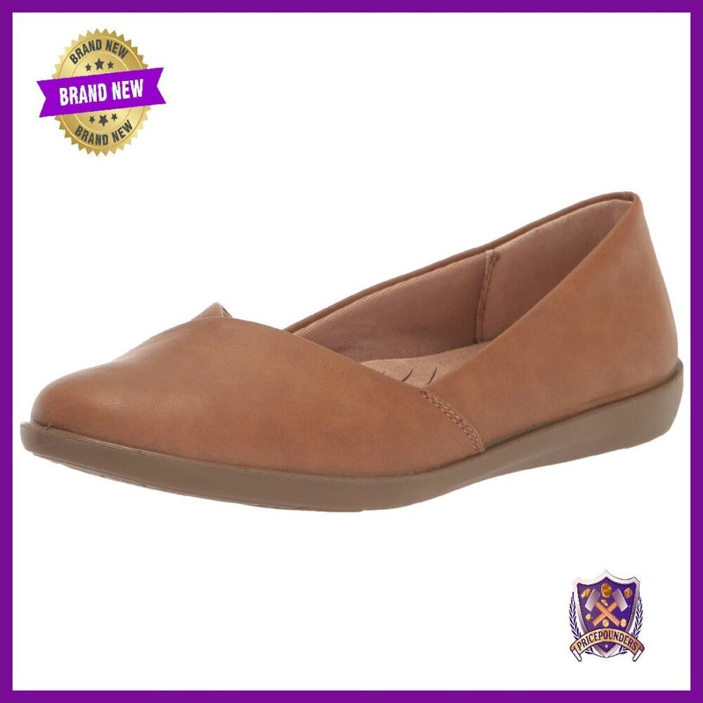 Women's Ballet Flats Slip-On Faux Leather Comfort Arch Support
